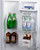 Summit FF18W 18 Cu. Ft. White Finish Stainless Steel 2 Doors Top-Mount Refrigerator-Freezer - 115 Volts