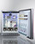 Summit AL55OSCSSIF 23.5" W Panel Ready Built-In Reach-In Outdoor Undercounter Refrigerator - 115 Volts