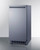 Summit BIM62ADA 68 Lbs. Black Stainless Steel Indoor Undercounter Clear Full Size Dice Icemaker - 115 Volts