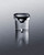 Summit BIM63OSADA 68 Lbs. Black Stainless Steel Outdoor Undercounter Clear Full Size Dice Icemaker - 115 Volts