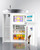 Summit C30IND 30" W White Metal Cabinet All-In-One Kitchenette with 2-Burner Induction Cooktop - 115 Volts