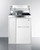 Summit C30IND 30" W White Metal Cabinet All-In-One Kitchenette with 2-Burner Induction Cooktop - 115 Volts