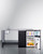 Summit CK72ADALBF 74.5" W Black Stainless Steel Sink and Faucet Left Side All-In-One Kitchenette - 115 Volts