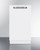 Summit DW183WADA 18" Wide Stainless Steel Built-In White Door Dishwasher - 115 Volts