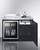 Summit CK48NCSINKR 47.25" W Black Right Door Swing Cabinet All-In-One Kitchenette - 115 Volts