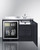 Summit CK48NCSINKR 47.25" W Black Right Door Swing Cabinet All-In-One Kitchenette - 115 Volts