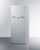 Summit CTR151WLLF2 14.3 Cu. Ft. White Interior 2 Solid Doors Top-Mount Refrigerator-Freezer with Combination Lock - 115 Volts