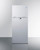 Summit CTR151WLLF2 14.3 Cu. Ft. White Interior 2 Solid Doors Top-Mount Refrigerator-Freezer with Combination Lock - 115 Volts