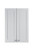 Summit CABWH2130 21" W x 30" H Clean White Seamless Plywood Box 6-Way Adjustable Hinging French Door Wall Cabinet