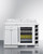 Summit MESAWH35 54" W White Pre-Assembled Cabinetry and Installed Countertop Turnkey Mesa Dry Bar - 115 Volts