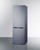 Summit FFBF124SS 11.7 Cu. Ft. Stainless Steel 2 Solid Doors Frost-Free Refrigerator-Freezer - 115 Volts
