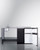 Summit CK72ADALBFNCK 74.5" W Black Barrier-Free Stainless Steel Sink and Faucet Left Side All-In-One Kitchenette - 115 Volts