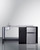 Summit CK72ADALBFNCK 74.5" W Black Barrier-Free Stainless Steel Sink and Faucet Left Side All-In-One Kitchenette - 115 Volts
