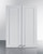 Summit CABWH2430 24" W x 30" H Clean White Seamless Plywood Box 6-Way Adjustable Hinging French Door Wall Cabinet