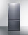 Summit FFBF179SSIM 17.2 Cu. Ft. Gray Cabinet Stainless Steel 2 Doors Bottom Mount Refrigerator-Freezer - 115 Volts