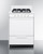 Summit WTM6107IS 24" W White Finish Stainless Steel 4 Burners and Oven with Solid Door Natural Gas Range - 35,200 BTU