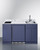 Summit CALDERAMN35I 62.5" W Blue Kitchenette with Refrigeration Cooking Sink and Storage Turnkey Caldera Kitchen - 115 Volts