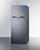 Summit CTR15SSLLF2 14.3 Cu. Ft. Stainless Steel White Interior 2 Solid Doors Top-Mount Refrigerator-Freezer with Combination Lock - 115 Volts