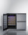 Summit SWCDAR36UC 35.5" W Stainless Steel Built-In Combination Wine Cellar and 2-Drawer Refrigerator - 115 Volts