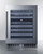 Summit CL244WC2 23.38" W Stainless Steel Built-In or Freestanding Undercounter Dual Zone Wine Cellar - 115 Volts