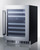 Summit CL244WC2 23.38" W Stainless Steel Built-In or Freestanding Undercounter Dual Zone Wine Cellar - 115 Volts