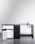 Summit CK72ADARBFNCK 74.5" W Black Stainless Steel Sink and Faucet Right Side All-In-One Kitchenette - 115 Volts