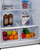 Summit FF18SS 18 Cu. Ft. Gray Cabinet Stainless Steel 2 Doors Top-Mount Refrigerator-Freezer - 115 Volts