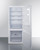 Summit FFBF151W 15.1 Cu. Ft. Stainless Steel White Interior 2 Solid Doors Frost-Free Refrigerator-Freezer - 115 Volts