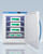 Summit AFZ5PVBIADA Performance Series 4 Cu. Ft. White Stainless Steel 1 Solid Full Hinged Door Vaccine Freezer - 115 Volts