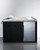 Summit CARTOS54LS 57.88" W Black Portable Outdoor Kitchenette with Stainless Steel Door Refrigerator - 115 Volts