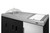Summit CARTOS54LS 57.88" W Black Portable Outdoor Kitchenette with Stainless Steel Door Refrigerator - 115 Volts
