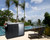 Summit CARTOS54LS 57.88" W Black Portable Outdoor Kitchenette with Stainless Steel Door Refrigerator - 115 Volts