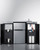 Summit CK55ADASINKR 54.13" W Black 2-Burner Smooth-Top Cooktop All-In-One Combination Kitchenette - 115 Volts