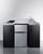 Summit CK55ADASINKR 54.13" W Black 2-Burner Smooth-Top Cooktop All-In-One Combination Kitchenette - 115 Volts