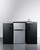 Summit CK55ADASINKR 54.13" W Black 2-Burner Smooth-Top Cooktop All-In-One Combination Kitchenette - 115 Volts