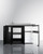 Summit CK54SINKL 54" W Black One Piece Stainless Steel Top with Deep Drawn Sink All-In-One Kitchenette - 115 Volts