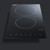 Summit CR2B23T3B 11.38" W Black Ceramic Glass Top 2 Burners Electric Radiant Cooktop - 230 Volts