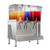 Crathco-UNIC CS-3D-16-290 Simplicity Series 20.5" W Stainless Steel Base with 1 (4.75 Gal.) and 2 (2.4 Gal.) Clear Plastic Bowls Electric Bubbler Triple Combo Pre-Mix Cold Beverage Dispenser - 120 Volts