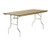 Maywood ML2448 48" W x 24" D x 30" H Rectangle Black Plastic Glides Standard Folding Table