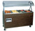 Vollrath 38945 60" W x 28 5/8" D x 57 5/16" H 4 Well with Buffet Style Breath Guard Enclosed Base 2-Series Affordable Portable Hot Food Station - 120V 525 Watts