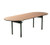 Maywood DLORIG6072RACE 72" W x 60" D x 30" H Oval Metal Glide Caps Original Folding Table
