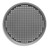 Vollrath PC12FPHC 12" Diameter x 3/4" Deep Hard Coat Anodized Finish Press Cut Pizza Pan