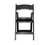 Maywood MMAXBLK 18" W x 30.5" D Black Antistatic UV Coated Resin Max Folding Chair