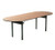 Maywood DLORIG3672RACE 72" W x 36" D x 30" H Oval Metal Glide Caps Original Folding Table