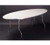 Maywood MF6072OVAL 72" W x 60" D x 30" H Oval Black Plastic Glides Standard Folding Table