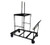Maywood MPEDTRKSM 1200 Lb. 48" W x 69" H Welded Angle Iron Frame with Removable H-Handles Pedestal Storage Table Truck