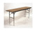 Maywood MF1896 96" W x 18" D x 30" H Rectangle Black Plastic Glides Standard Folding Table