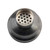 TableCraft Products 10552 3.5" W x 8" H 18 Oz. 3-Piece Black Acid Etch Finish Stainless Steel Cocktail Shaker