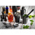 TableCraft Products 10552 3.5" W x 8" H 18 Oz. 3-Piece Black Acid Etch Finish Stainless Steel Cocktail Shaker