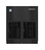 Hoshizaki F-1022MAK-CB Slim-Line Series 22" W Black Stainless Steel Air-Cooled Modular Cubelet Ice Machine - 115 Volts